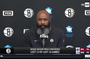 Jacque Vaughn on the Nets' recent struggles from beyond the arc
