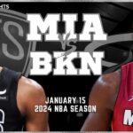 Miami Heat vs Brooklyn Nets Full Game Highlights | Jan 15 | 2024 NBA Season