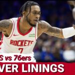 Houston Rockets Defensive Struggles Continue Vs Joel Embiid & 76ers + Amen & Cam Growth & More