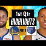 Golden State Warriors vs Memphis Grizzlies 1st QTR - PART 2 Highlights | Jan 15 | 2024 NBA Season