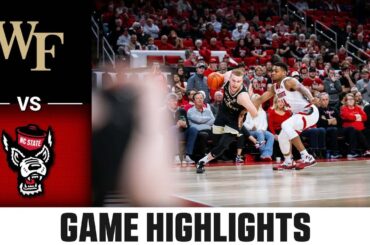 Wake Forest vs. NC State Game Highlights | 2023-24 ACC Men’s Basketball