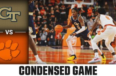 Georgia Tech vs. Clemson Condensed Game | 2023-24 ACC Men’s Basketball