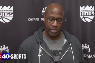 Kings head coach Mike Brown reacts to the death of Warriors assistant coach Dejan Milojevic