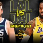 Los Angeles Lakers vs Dallas Mavericks Full Game Highlights | January 17, 2024 | FreeDawkins