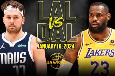 Los Angeles Lakers vs Dallas Mavericks Full Game Highlights | January 17, 2024 | FreeDawkins