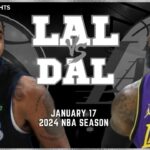 Los Angeles Lakers vs Dallas Mavericks Full Game Highlights | Jan 17 | 2024 NBA Season