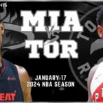 Miami Heat vs Toronto Raptors Full Game Highlights | Jan 17 | 2024 NBA Season