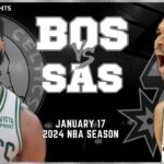 Boston Celtics vs San Antonio Spurs Full Game Highlights | Jan 17 | 2024 NBA Season