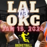 Los Angeles Lakers VS OKC Thunder Highlights | Jan 16th, 2024 | Daily Basketball Short Videos