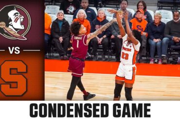 Florida State vs. Syracuse Condensed Game | 2023-24 ACC Women’s Basketball