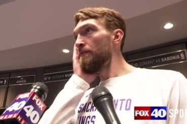 Domantas Sabonis discusses 126-121 loss to Pacers, Sacramento's 4th straight loss