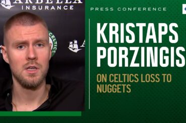 PRESS CONFERENCE: Kristaps Porzingis on first home loss of the season