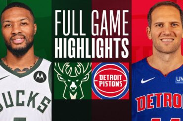 BUCKS at PISTONS | FULL GAME HIGHLIGHTS | January 20, 2024