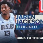 Jaren Jackson Jr. Highlights | Memphis Grizzlies vs. Chicago Bulls