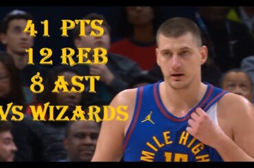 Nikola Jokic 41 Pts 12 Reb 8 Ast Denver Nuggets vs Washington Wizards HIGHLIGHTS