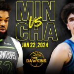 Minnesota Timberwolves vs Charlotte Hornets Full Game Highlights | January 22, 2024 | FreeDawkins