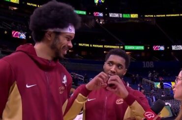 Donovan Mitchell, Jarrett Allen's wholesome postgame interview after Cavaliers' blowout in Orlando