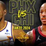 Phoenix Suns vs Chicago Bulls Full Game Highlights | January 22, 2024 | FreeDawkins