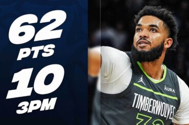 EVERY POINT From Karl-Anthony Towns' 62-PT CAREER-HIGH Performance! 🔥 | January 22, 2024
