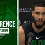Jayson Tatum on TRASH TALKING Grant Williams: "I cant repeat what I said" | Celtics vs Mavs Postgame
