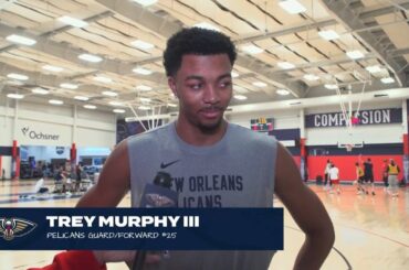 Trey Murphy III on evolution of NBA offense, Utah game | Pelicans-Jazz Shootaround 1/23/24