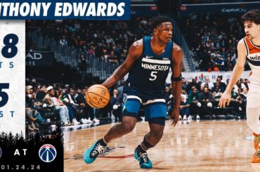 Anthony Edwards DROPS 38 Points In WIN Over Washington Wizards | 01.24.24