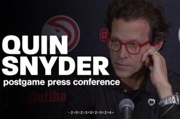 Hawks vs. Warriors Postgame Press Conference: Quin Snyder