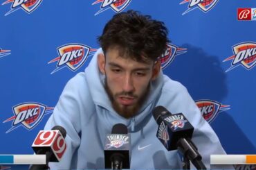 CHET HOLMGREN PostGame Interview | Oklahoma City Thunder vs San Antonio Spurs