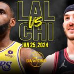 Los Angeles Lakers vs Chicago Bulls Full Game Highlights | January 25, 2024 | FreeDawkins