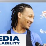 Jaylin Williams Shootaround Media Availability | January 23, 2024 | OKC Thunder