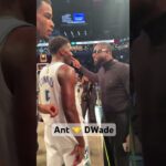 Dwyane Wade shows some love to Ant Edwards in Brooklyn! #Shorts