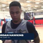 Jordan Hawkins on Herb Jones, slowing Shai Gilgeous-Alexander | Pelicans Shootaround 1/26/24