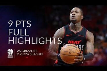 Terry Rozier 9 pts Full Highlights vs Grizzlies 23/24 season