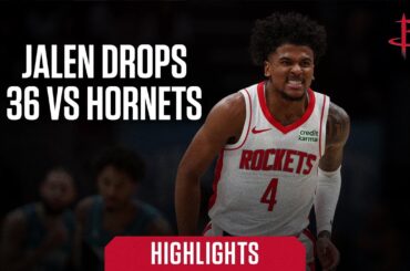 Jalen Green vs Hornets 36 Points 1/26/24 l Houston Rockets