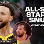 Stephen A. reacts to Stephen Curry and Jalen Brunson's All-Star starter snubs 😲 | First Take