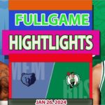 Memphis Grizzlies vs Boston Celtics FULLGAME Qtr JAN 26, 2024 Highlights | NBA Season