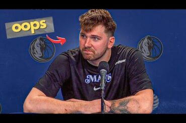 Luka Clowns a Reporter, Instantly Regrets It