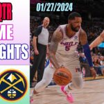 Philadelphia 76ers vs Denver Nuggets Game Highlights 1st QTR Jan 27, 2024 | NBA Highlights 2024