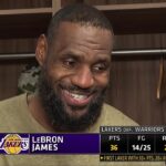 LeBron James Talks WIN vs Warriors, Postgame Interview 🎤