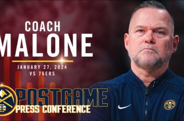 Coach Malone Full Post Game Press Conference vs. 76ers 🎙