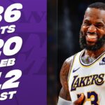 LeBron James CLUTCH TRIPLE-DOUBLE Performance In 2OT At Golden State | January 27, 2024