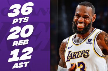 LeBron James CLUTCH TRIPLE-DOUBLE Performance In 2OT At Golden State | January 27, 2024