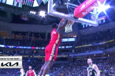 Pelicans Stat Leader Highlights: Zion Williamson with 23 points vs. Milwaukee Bucks 1/27/24