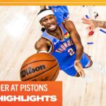 OKC Thunder at Detroit Pistons | Game Highlights | January 28, 2024