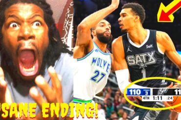 SPURS VS TIMBERWOLVES REACTION 2024 MINNESOTA TIMBERWOLVES VS SAN ANTONIO SPURS HIGHLIGHTS REACTION