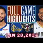 Golden State Warriors vs New Orleans Pelicans FULLGAME Qtr JAN 28, 2024 Highlights | NBA Season
