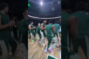 Bucks were vibing pregame 😂