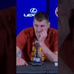 Jokic keeps gives his honest answer on why he came out for his presser so quickly | #Shorts