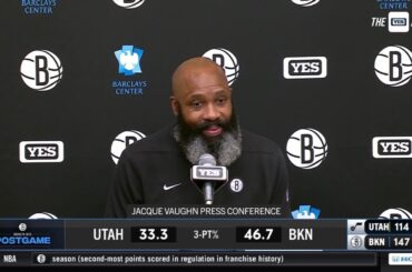 Jacque Vaughn on the 147-114 win against the Jazz