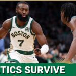 Boston Celtics get 55 from Jayson Tatum, Jaylen Brown to hold off Indiana Pacers